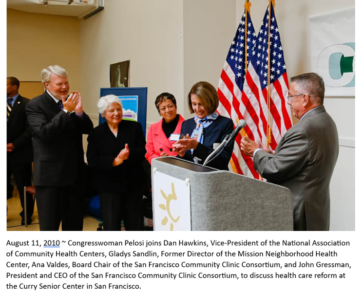 Gladys Sandlin MNHC Nancy Pelosi